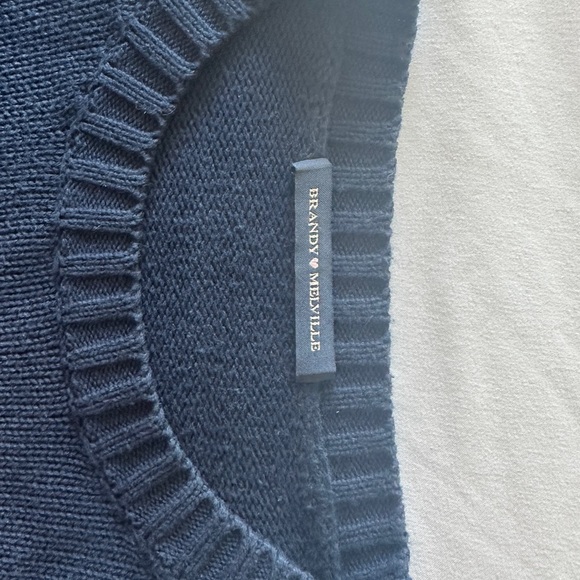 Brandy Melville Navy Flag Sweater - Picture 4 of 4